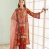 RANGPASAND BY GULLJEE EMBROIDED LAWN SHIRT WITH PURE BAMBER CUTWORK DUPPATA