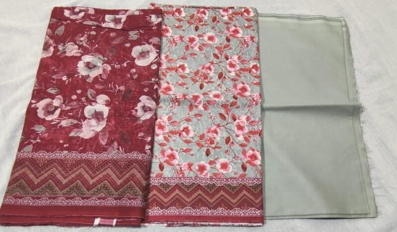 Bin Saeed 3 Piece Printed Lawn Suit With Printed Lawn Dupatta